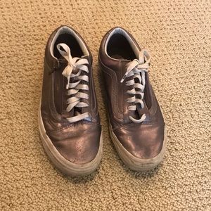 purple metallic vans